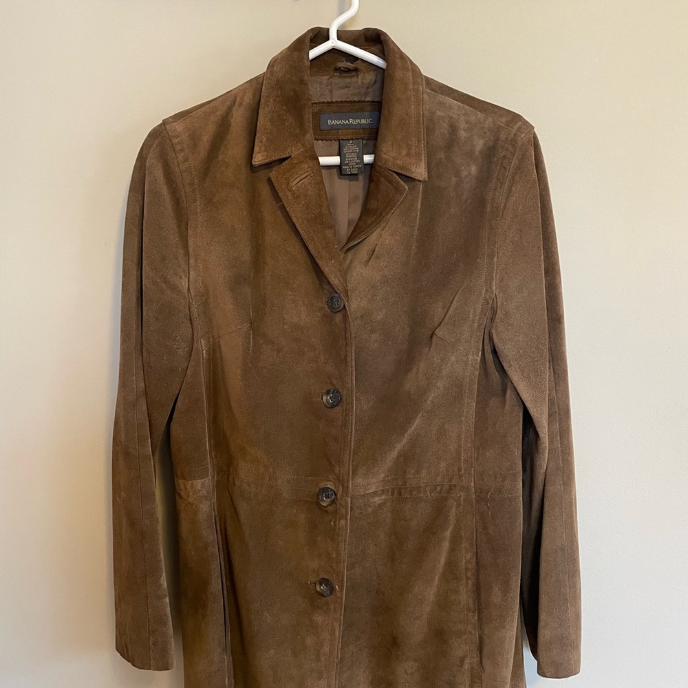 Brown Suede Women's Coat